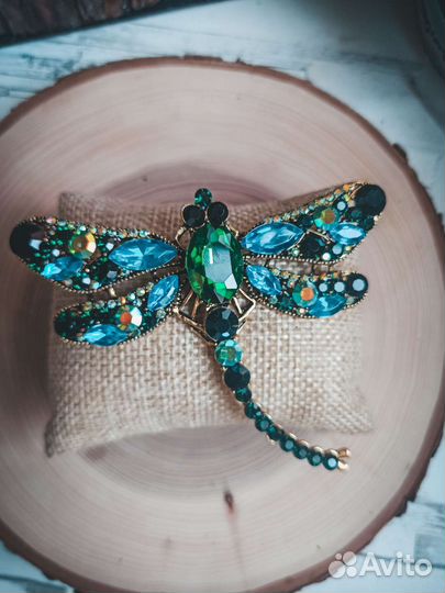 Брошь стрекоза