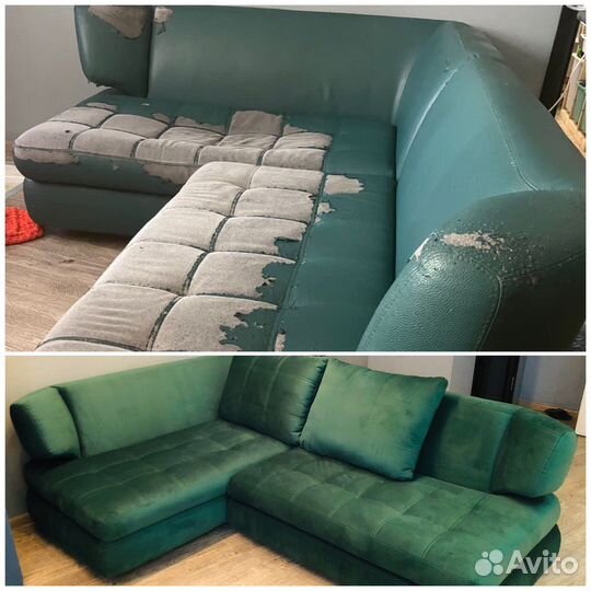 Перетяжка мягкой мебели. Ремонт, реставрация