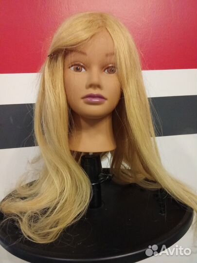 Голова манекен натуральные волосы