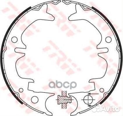 Колодки тормозные барабанные зад GS8430 TRW