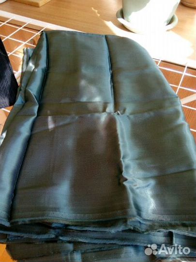 Ткань шерстяная костюмная темно-синего цвета