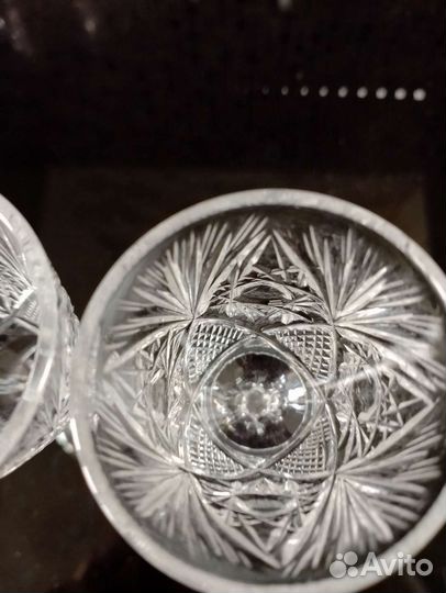 Хрустальные винтажные разные рюмочки