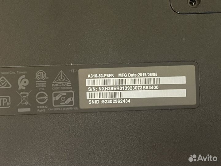 Acer aspire 3 a315 53