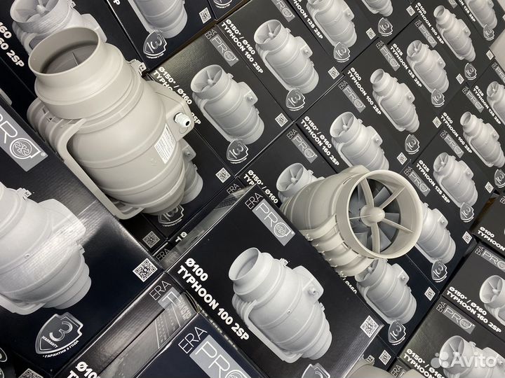 Малошумный канальный вентилятор 100, 125, 160 мм