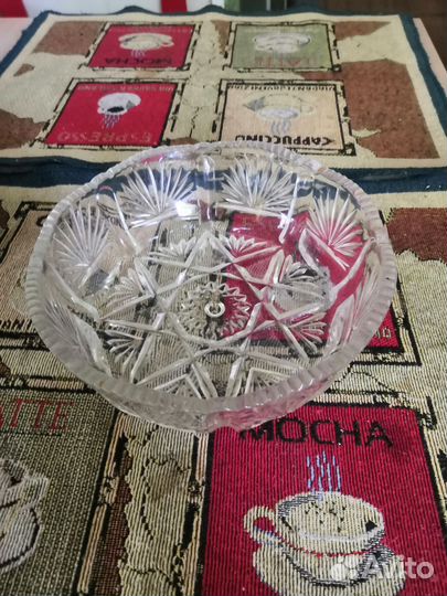 Салатник хрустальный СССР