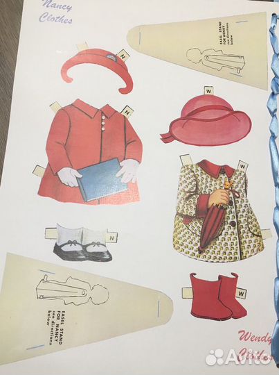 Бумажная кукла ретро