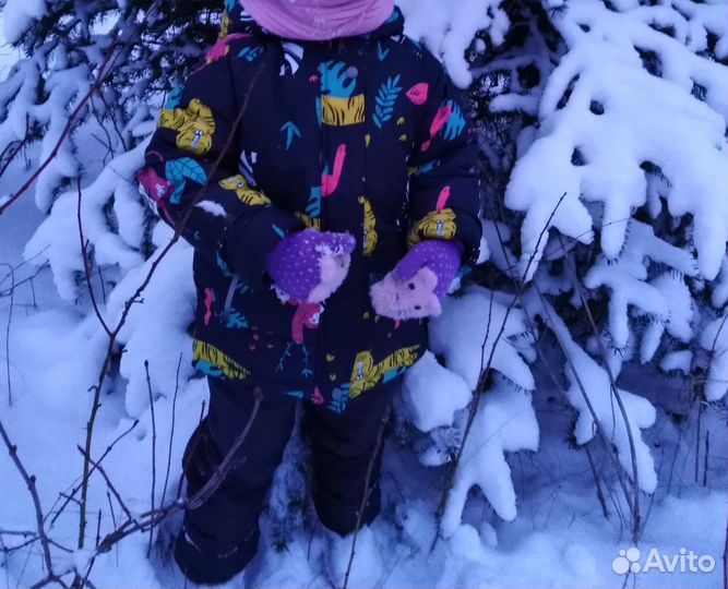 Зимний костюм для девочки 110 116
