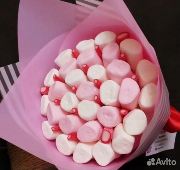 Букеты из маршмеллоу