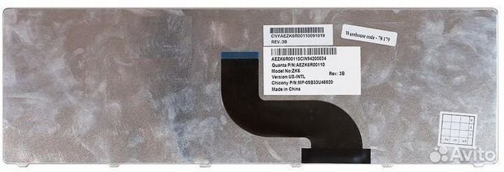 Клавиатура для Acer 5810T 5410T 5820TG p/n: MP-09