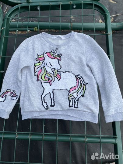 Кофта лонгслив свитшот для девочки hm