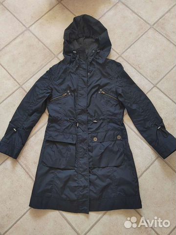 Плащ женский с капюшоном 44 46 новое