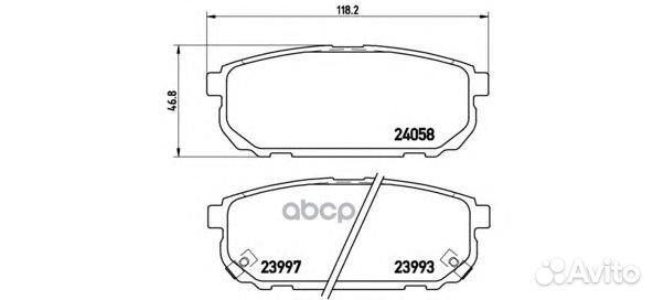 Колодки тормозные дисковые зад KIA sorento