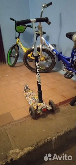 Самокат детский трехколесный бу