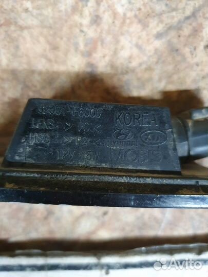 Подсветка госномера KIA RIO 2017