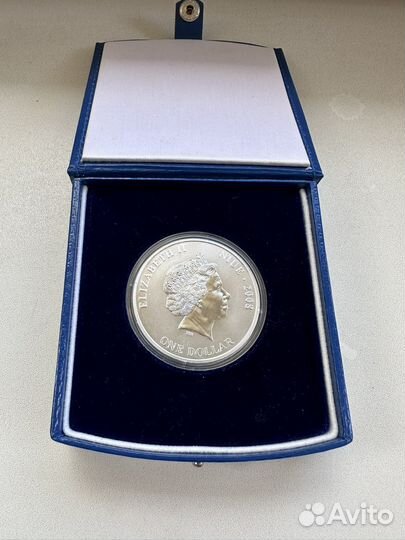 Серебряная монета с позолотой «Снеговик»