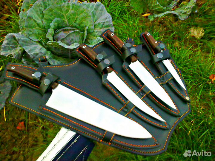 Ножи Кухонные Кованые С Кейсом Ручной Работы