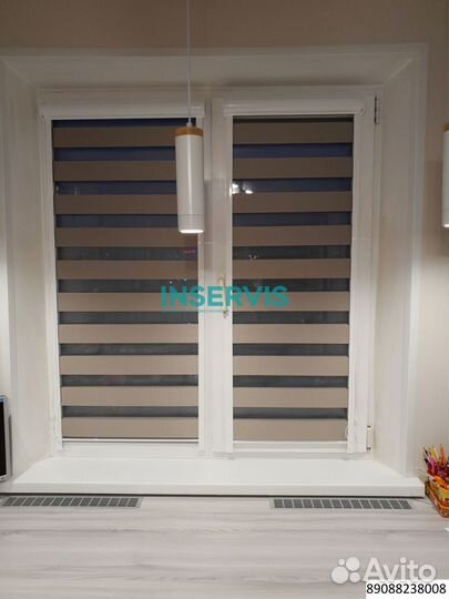 Зебра день ночь рулонные шторы купить