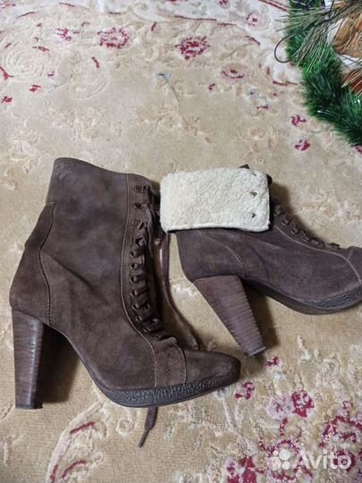 Замшевые ботильоны на шнуровке ф. Y.S.O