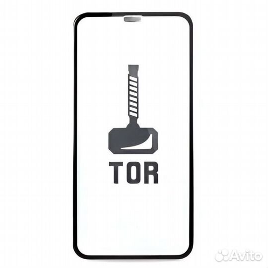 Защитное стекло 20D с сеткой для динамика iPhone X