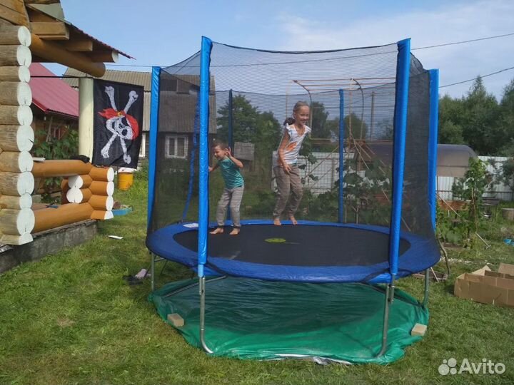 Батут с сеткой