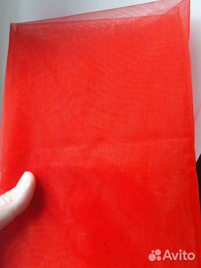 Органза красная ткань отрезы