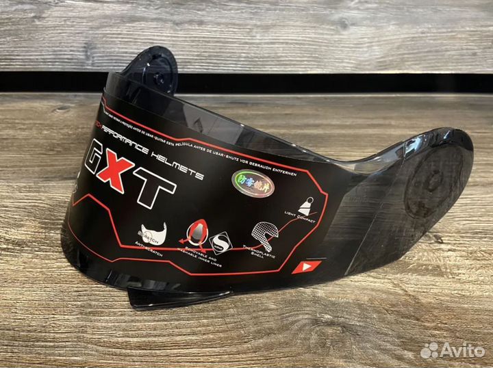 Визор (стекло) для шлема GXT JK SX12 160, темный