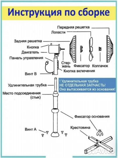 Вентилятор напольный