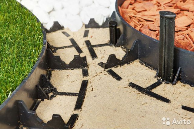 Бордюр пластиковый уголок для укладки тротуарной плитки и брусчатки