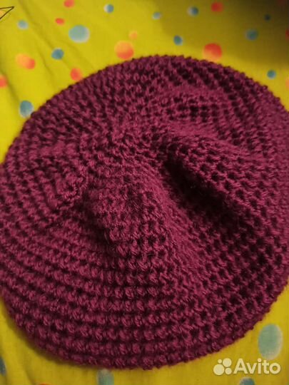 Берет женский вязаный