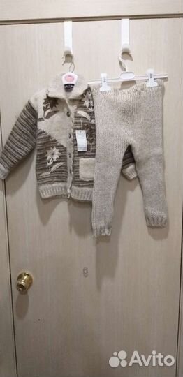 Новый костюм из индийской шерсти на р.92-98