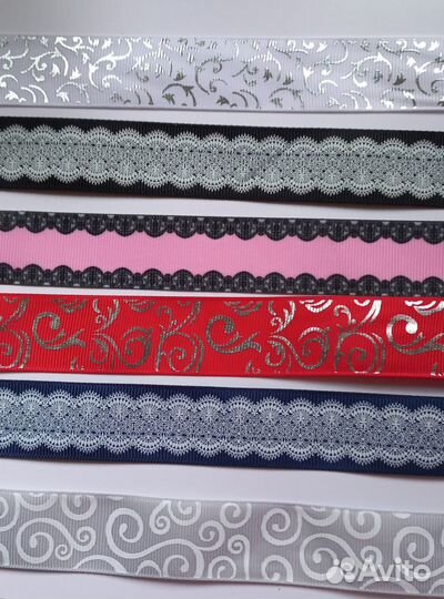 Лента репсовая с рисунком