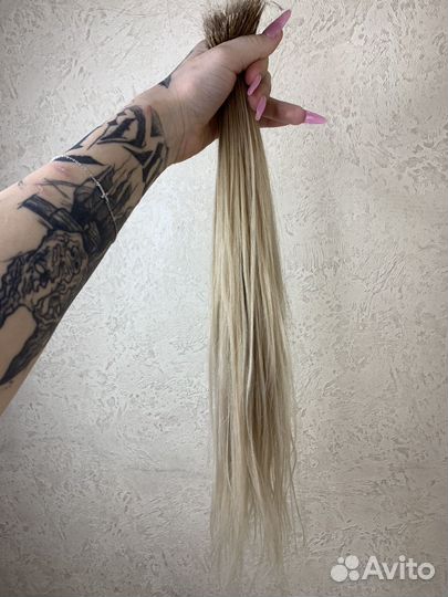 Волосы для наращивания омбре 50 см