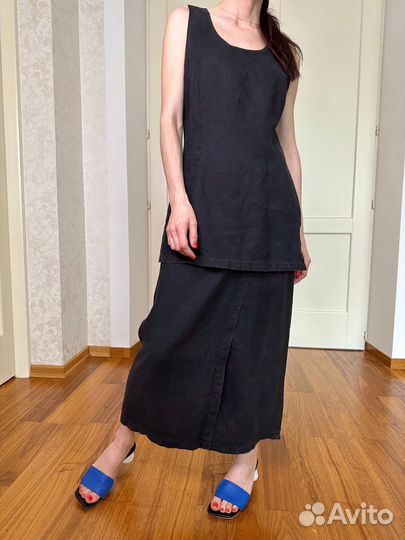Платье из льна