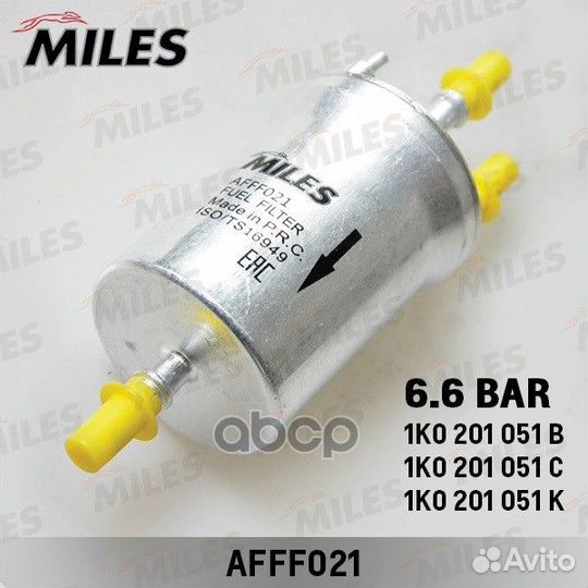 Afff021 miles Фильтр топливный (6.6bar) afff021