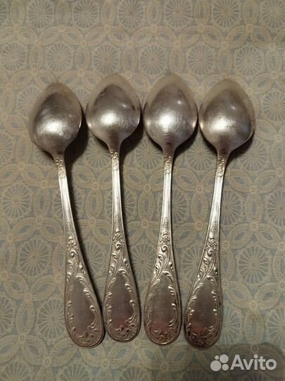 Ложки мельхиор СССР старое пламя