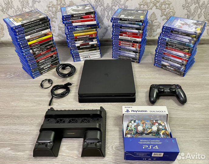 Ps 4 slim / 60+ игр / гарантия