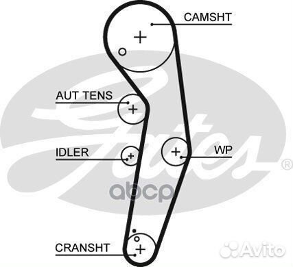 Комплект грм с помпой audi/VW 1.4/1.9/2.0 2000