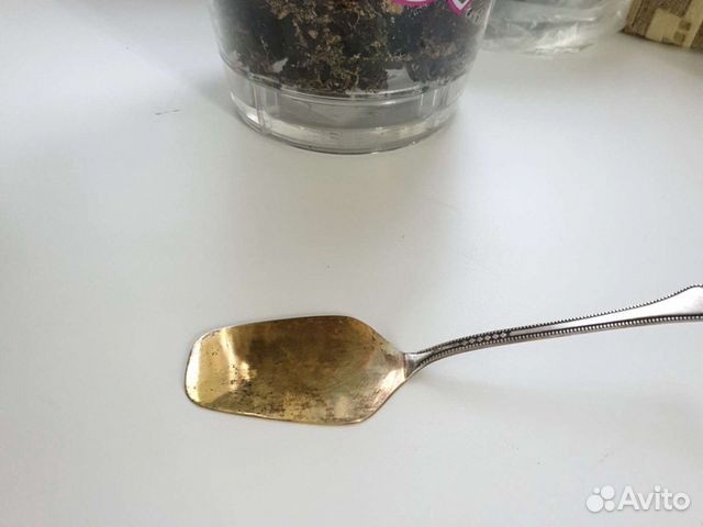Лопатка серебро с позолотой СССР и вилочки для дес