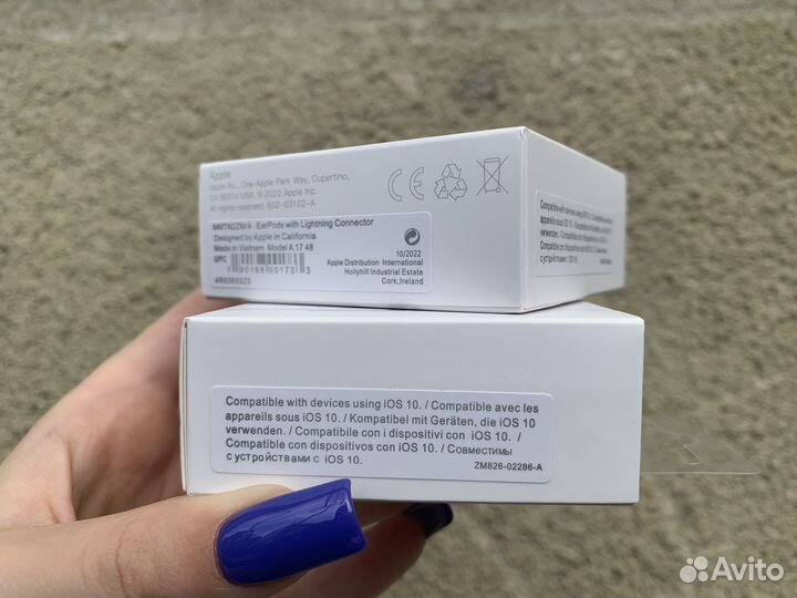 Наушники apple earpods lightning