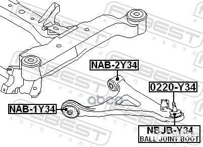 Шаровая опора 0220Y34 Febest