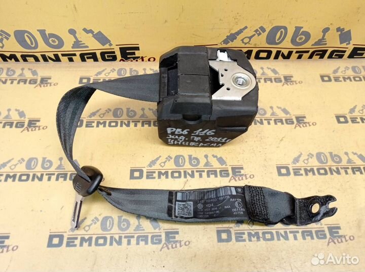 Ремень безопасности задний правый VW Passat B6 B7