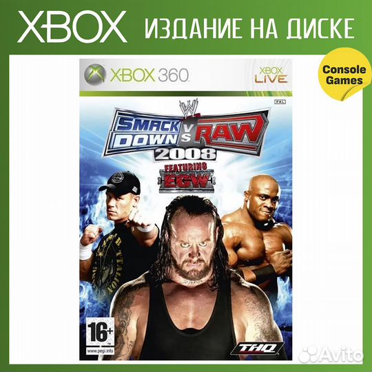 Xbox 360 WWE SmackDown vs RAW 2008 Новое