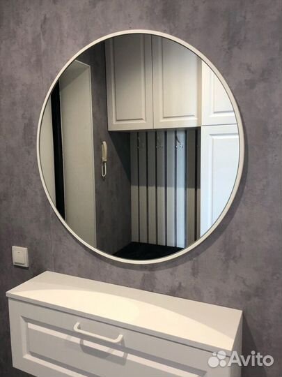 Зеркало круглое в раме из мдф диаметр 99см