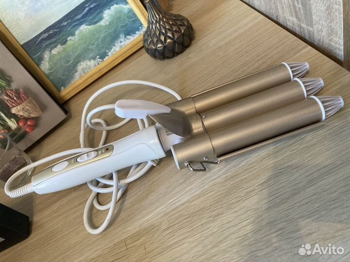 Плойка тройная для волос