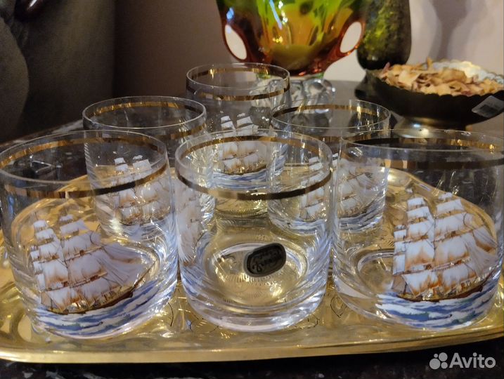 Стаканы. Чешское стекло