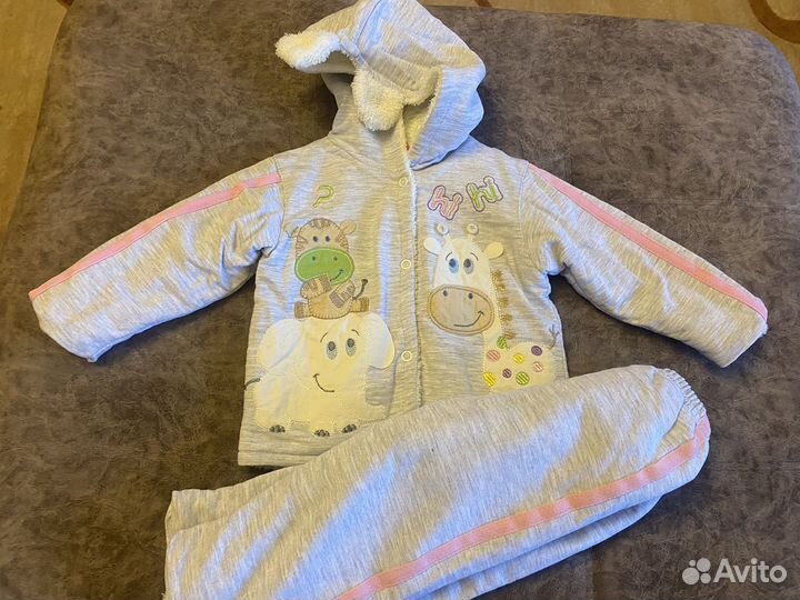 Костюм утепленный для девочки 68