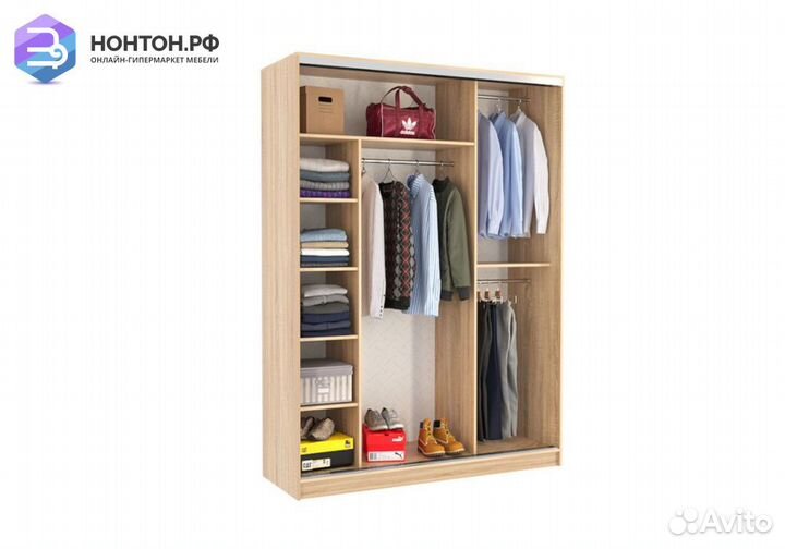 Шкаф-купе Бассо 9-600 энерджи дуб сонома