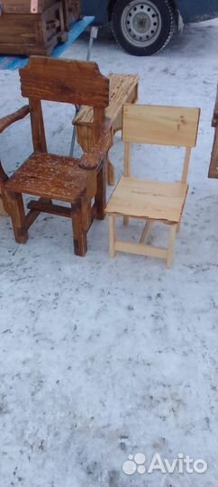 Стульчик детский деревянный