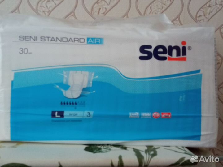 Памперсы для взрослых размер m по 30 штук