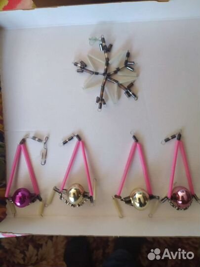 Елочные игрушки СССР стеклярус